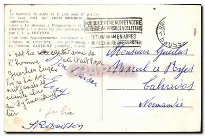Jesus ensinando — os felizes pacíficos herdarão a terra — editor Hafmann, n° 3 A — Verso