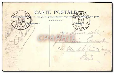 CPA Chalons Sur Marne Pont Des Mariniers — Verso