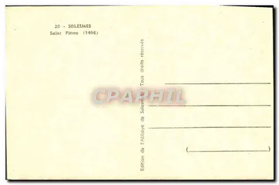 Saint Pierre (1496) — Abpia Solesmes — Wydawnictwo Abpia Solesmes — Rewers