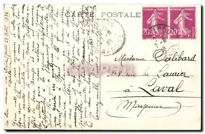 Arredores de Cherbourg — O Castelo de TOURLAVILLE — A. Becquemin, edição Cherbourg, n° 168 — Verso