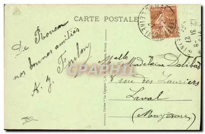 Rouen — Pont Boieldieu i Rue Grand-Pont — Karty « La Cigogne », nr 253 — Rewers