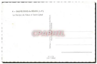 Sauveterre-de-Béarn — El Donjon de Fébus y San Cybol — Josa — Reverso