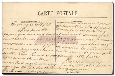 Cherbourg - Het Retentiekanal en de Berg Roule — Collecte P.B. Cherbourg — Achterkant