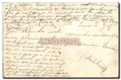 Marselha — O Forte St-Jean e a Baía — editor Carte Postale — Verso