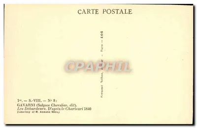 I Caricaturisti — Dopo il Charivari 1840 — Gavarni, editore, Parigi — Verso