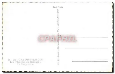 Les Planches-en-Montagne — La Langouette — Cie des Arts Photographiques, París — Reverso