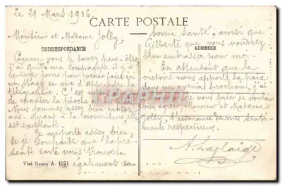 Ruínas da igreja de Blémérey — Arredores de Lunéville — Foto Guaize, P. R., 18 — Verso