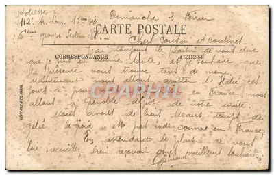 Verdun — Um Braço do Rio Meuse e Porta Chaussée — LL — Verso