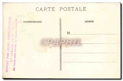 Kościół w Gerbéviller — Ruiny po Wielkiej Wojnie 1914-15 — W Lorraine — IMP. BAUDINIÈRE, NANTERRE — Rewers