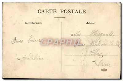 Bayeux - Hotel de Ville e Estátua em mármore de Arcisse de Caumont (1802-1873) — Verso