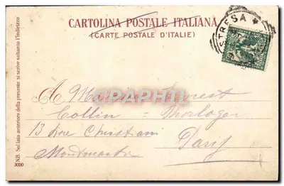 Stresa, widok z Collegio Rosmini — Lago Maggiore — wydawca Luigi Grisoni, nr 644 — Rewers