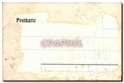 Bilhete postal antigo Colônia Catedral Lado Sul — Verso