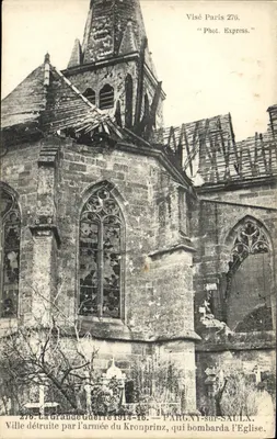Targny-sur-Saulx — Igreja destruída pelo exército do Kronprinz — Visé Paris 276. Phot. Express.