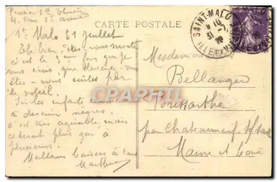 St-Malo - O Grande Bé - O Túmulo de Chateaubriand - G.F. - Edições Gérard, St-Malo (Loire-Atlantique) — Verso