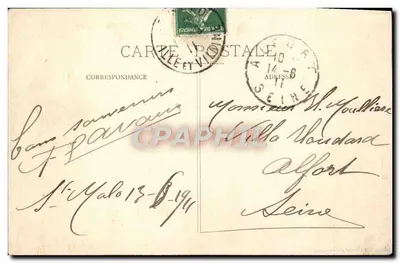 Brzeg Szkła — Grobowiec Chateaubrianda — G.F. — Rewers