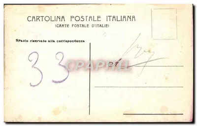 Stara pocztówka Valeggio s m Ponte Visconteo — Rewers