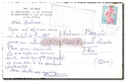 La Baule — Plages, boulevards et parc — F. Clapcseau, éditeur — Verso