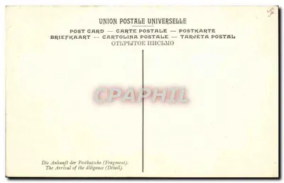 Przyjazd doliwany (szczegół) — obraz Boilly — Muzeum Louwry, Paryż — Rewers