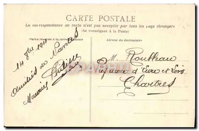 NANTES — Die Präfektur — Departement Pange und Loire, Nantes — Rückseite