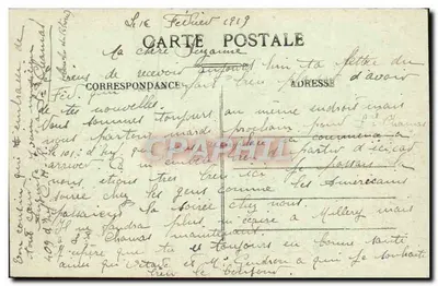 LYON — Prefektura, zbudowana w 1885 roku, przez Louvier — nr 5698 — Rewers