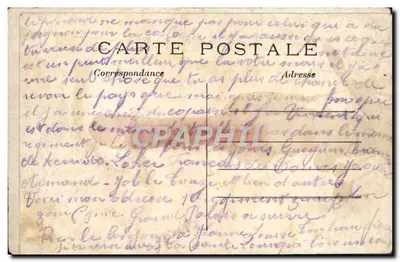 Trois soldats — caricature satirique — E. LE DELEY, imprimé sur la carte — Rewers