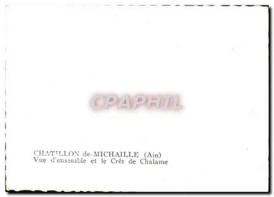 Chatillon-de-Michaille (Ain) — Ogólny widok i Crêt de Chalame — wydawca CPHAPHIL — Rewers