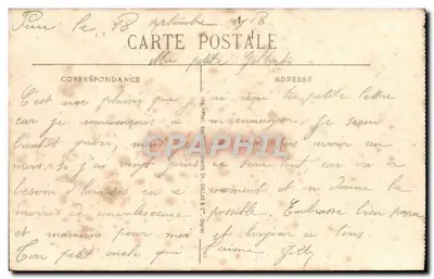 El Fond d'Ossau, visto desde la Place Royale — Pau — C.C. 3 — editor C. DULLAS & C°, Capéran — Reverso