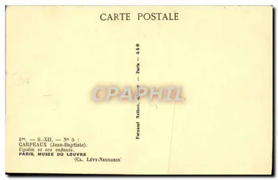 Ugolin i jego dzieci — rzeźba Jeana-Baptiste Carpeaux — wydawca Nathan, Paryż — Rewers