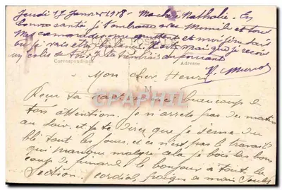 O Cristo no Túmulo na Igreja — proveniente do Castelo de Monestiès — Edit. E. Cahuzac, Bazar Carmaux, Tarn — Verso