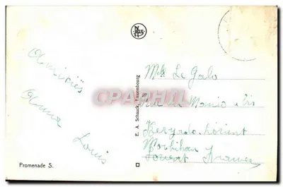 Pequena Suíça Luxemburguesa — Estrada de Berdorf-Vogelsmühle, Predigtstuhl (Cadeira) — T.M.C. — Verso