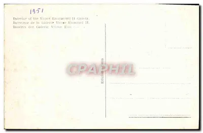 Milano - Wnętrze Galerie Vittorio Emanuele II — Wydawnictwo Cettà — Rewers