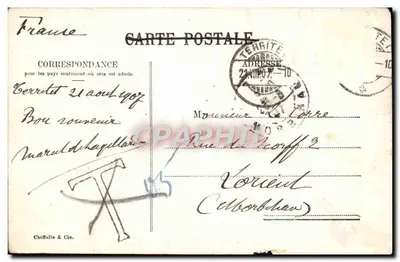 Montreux — Rochers de Naye i Dent de Jaman — Chiffalle & Cie, nr 3429 — Rewers
