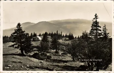 La Dent de Vaulion — widok panoramiczny z chaletem — wydawca N°494