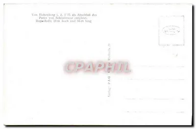 Viena, Schönbrunn, Gloriette — editor PAG, n° 34845 — Verso