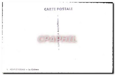 Azay-le-Rideau — Zamek — Rewers