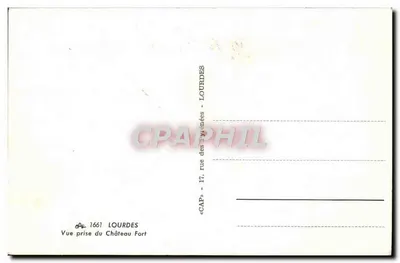 Lanoë-Soubirous — O Grande Hotel da Capela e do Parque — Bilhete postal antigo 1661 — Verso