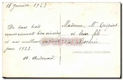 Bukiet kolorowych róż — Wesołych Świąt 2045 — wydawca nieznany — Rewers