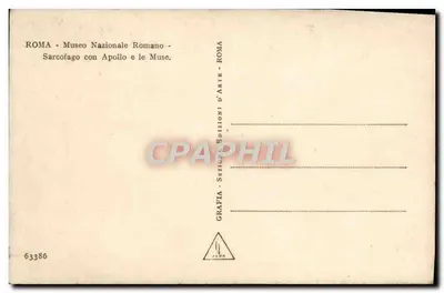 Sarcofago z Apollonem i Muzami — Muzeum Narodowe Romano — GRAFIA — Rewers