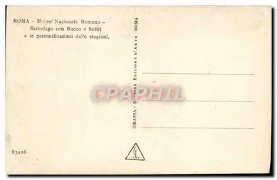 Sarcyfag z Bacchusem i satyrami — personifikacje pór roku — Muzeum Narodowe Romano, Rzym — Rewers