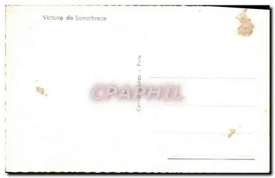 Vitória de Samotrácia — estátua em um salão monumental — Central Edition - Paris — Verso