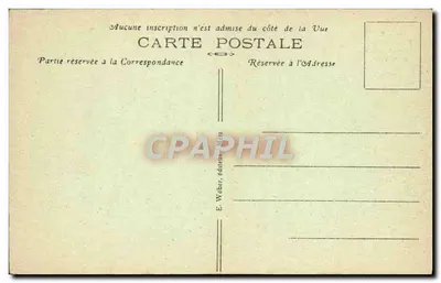 Metz - Porte Serpenoise com Monumento da Vitória — E. Weber, editor, n° 328 — Verso