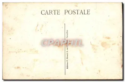 Quarto de dormir de Luís XIV — Versailles — Edição P. Girard, 5, rue Colbert — Verso