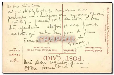 Mulher deitada em um divã — cena orientalista — Brye & Sonnsworth, Ltd. (Oldham Gallery — No. 614) — Verso