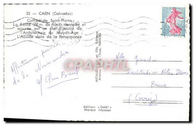Katedra Świętego Piotra — Caen (Calvados) — Éditions Gaby — Rewers