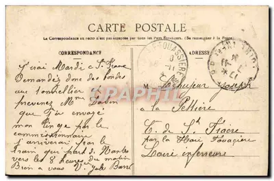 NANTES — O Porto — Vista geral dos Quais — Editor Clapéau, Nantes, n° 116 — Verso