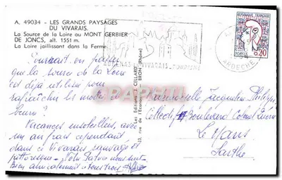 Fonte da Loire no Mont Gerbier — Os Grandes Paisagens do Vivarais — Edições do Economista — Verso