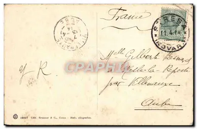 Lago Maggiore - Stresa - Grand Hôtel des Îles Borromées - éditeur Brunner & C., Como — Verso