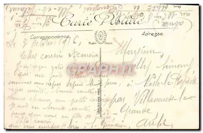 Fougères — O Castelo — As Meurtrières — LL. — N° 54 — Verso