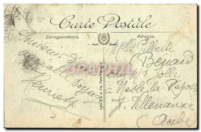 Tourcoing — Il Castello del Congo (Lato Nord) — Lévy Fils et Cie, Paris-Vernillet — Verso