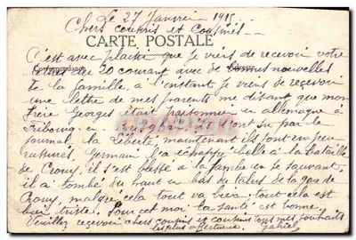 Reims — Cathédrale après le bombardement — Éditeur : REIMS — Achterkant